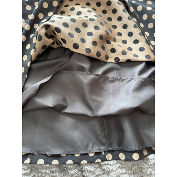 Talbots Polka Dot Sleeveless Knee Length Black Fit & Flare Dress Size 14 - Picture 6 of 10